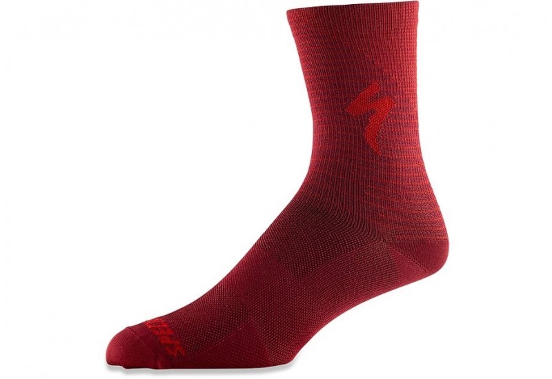 SOFT AIR TALL LOGO SOCK CRMSN/RKTRED ARROW S