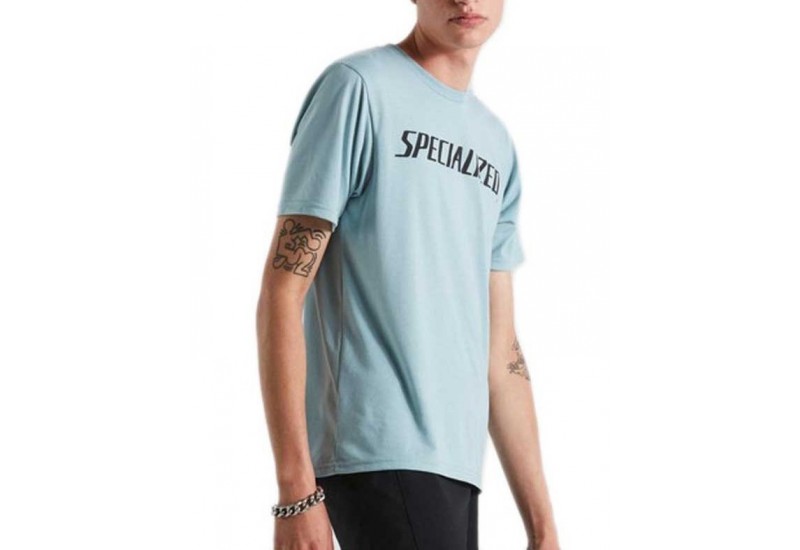 WORDMARK TEE SS MEN ARCTBLU S